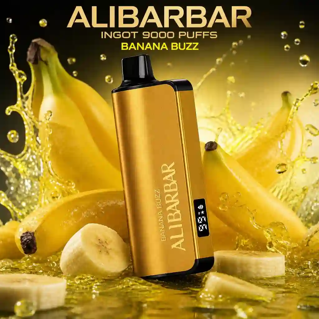 ALIBARBAR INGOT 9000 PUFFS-Banana Buzz